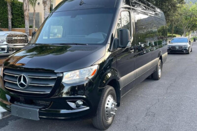 Stretch one limo provides the Rent to Rent Black Mercedes Sprinter van for NJ & NY
